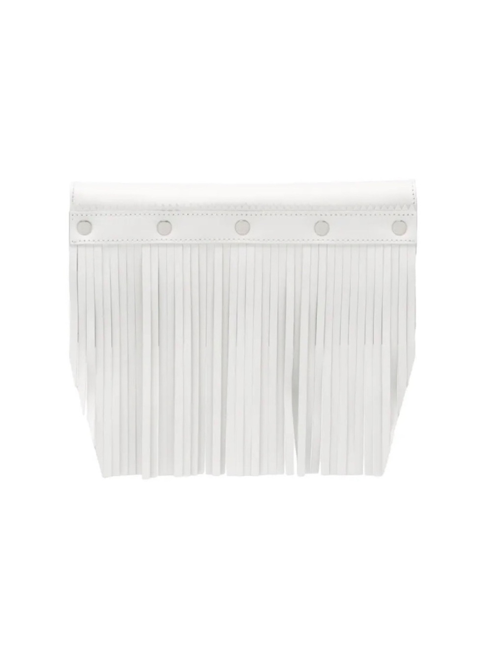 Comme Des Garçons Wallet stud-embellished fringed leather wallet
